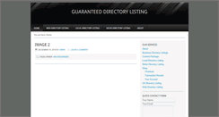 Desktop Screenshot of guaranteeddirectorylisting.com